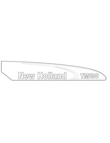 Decalcomania lato destro New Holland - cod 82030901